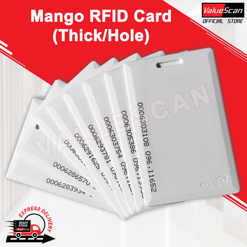 Original MANGO RFID Thick / Hole Card Proximity ID 125Khz (100-500pcs)