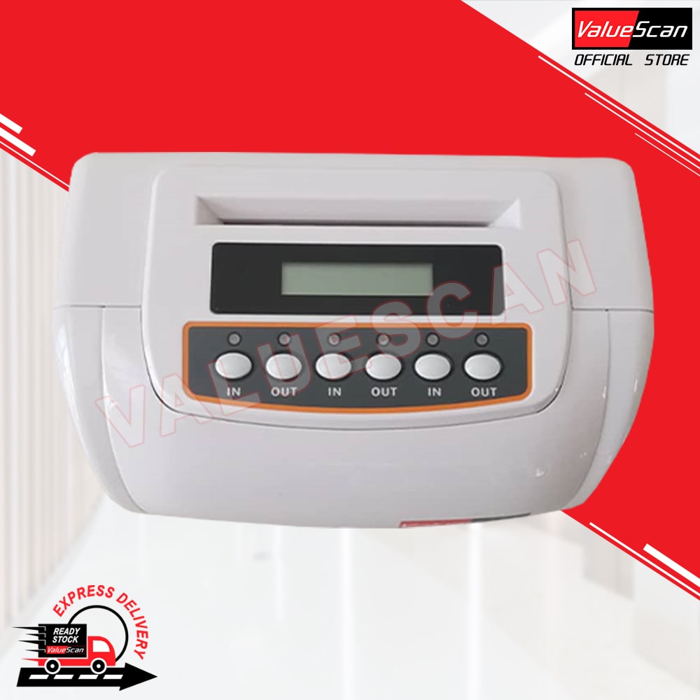 ValueScan 6500-A/N Black Time Recorder/  Watchman Punching / Clocking Machine