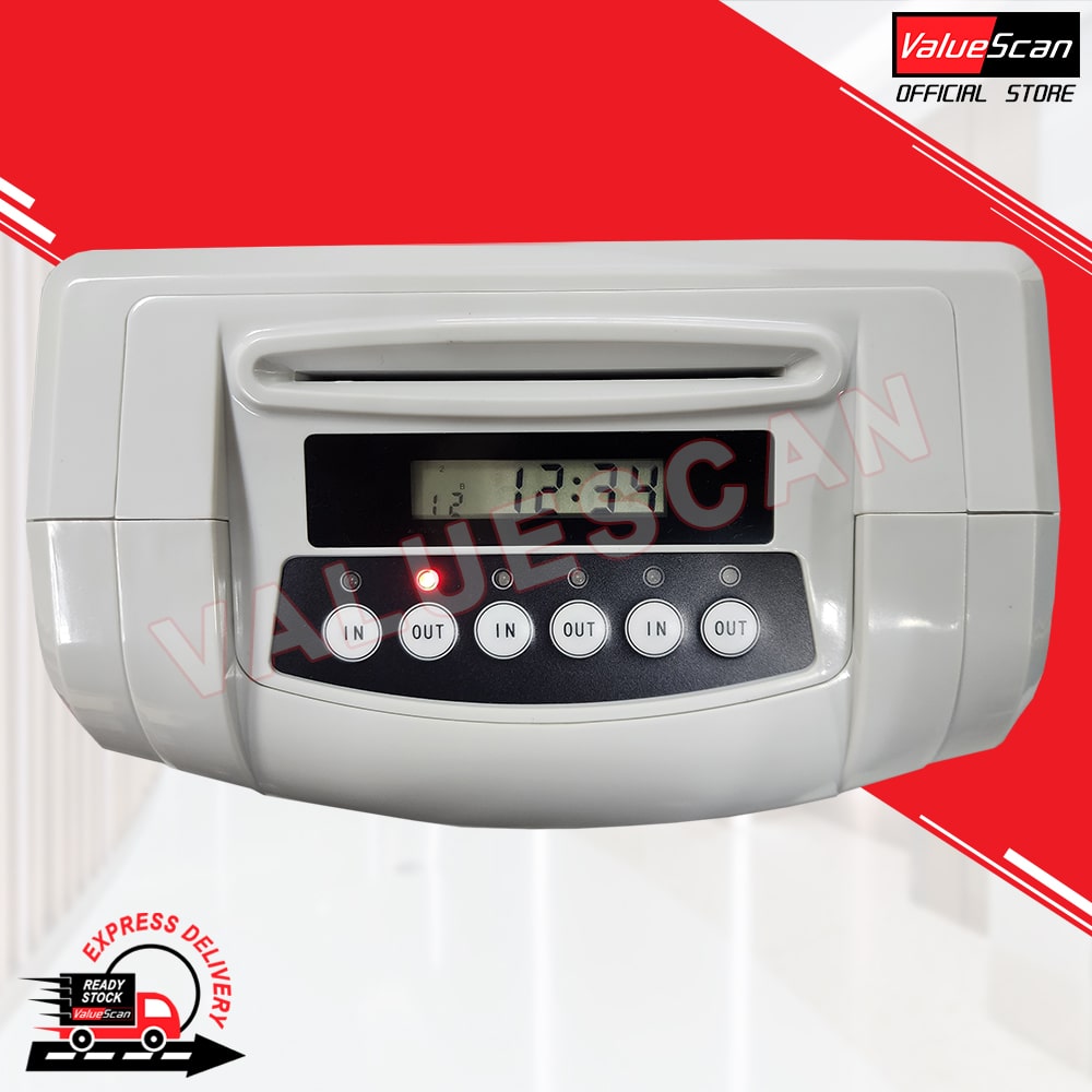 ValueScan 6500-A/N Black Time Recorder/  Watchman Punching / Clocking Machine