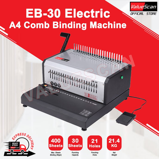 ValueScan EB-30 Electric Comb Binder Binding Machine