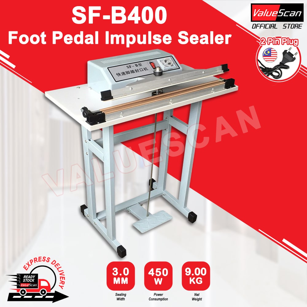 ValueScan SF-B400 Foot Pedal Impulse Sealer / Sealing Machine