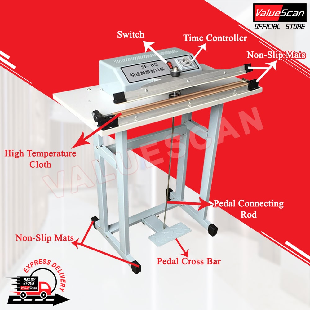 ValueScan SF-B400 Foot Pedal Impulse Sealer / Sealing Machine