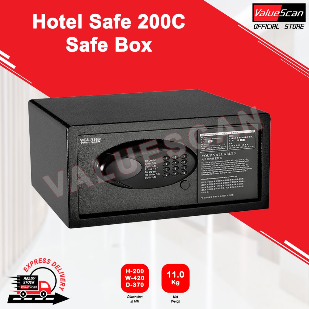 ValueScan 200C Hotel Safe Hotel Digital Safe Box / Safety Box