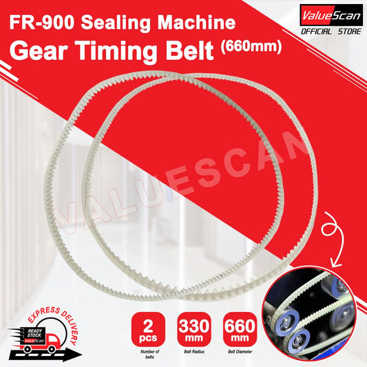 Gear Timing Belt for FR-900 / FKR-900 Continuous Band Sealer
