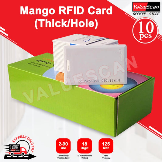 Original MANGO RFID Thick / Hole Card Proximity ID 125Khz (10pcs)