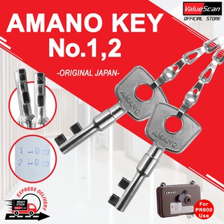 *RM29 =2 KEYS* AMANO KEY No.1,2 for Amano Kunci PR-600 1 2 Amano Station Key