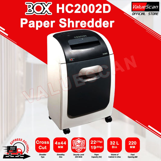 HC2002D BOX Paper Shredder Cross Cut