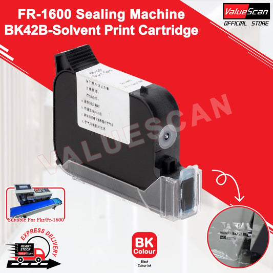 FR-1600 Sealing Machine BK42B Solvent Print Cartridge / FKR-1600 Ink