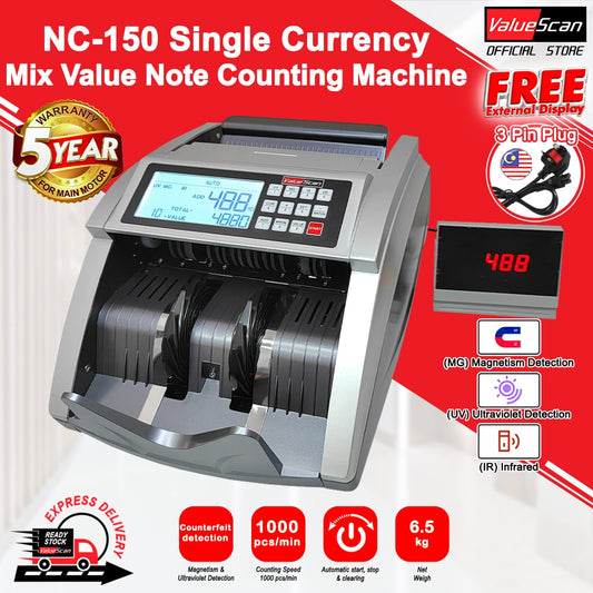 ValueScan NC-150 Money Bank Note Counting Machine