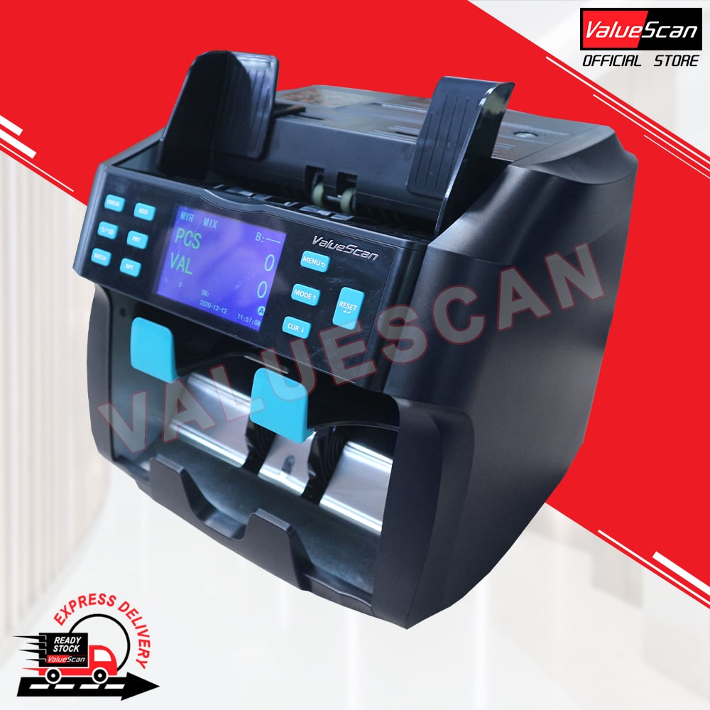 ValueScan NC-M2000 2 Pocket Mix Value Cash Money Bank Note Counter Bill Counting Machine