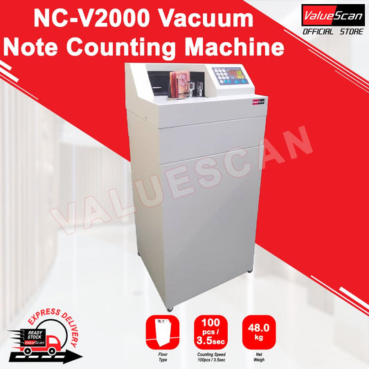 ValueScan NC-V2000 Heavy Duty Floor Standing Vacuum Counting Machine Spindle Bank Note Counting Machine