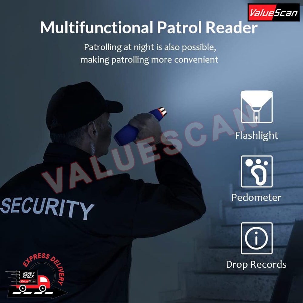 VGUARD by Valuescan 7000-V5 Advance RFID Watchman Patrol/ Guard Tour Device