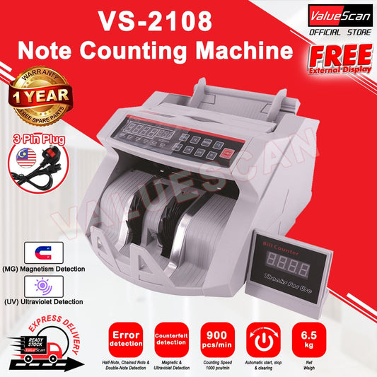 ValueScan VS-2108 UV Note Counter Machine