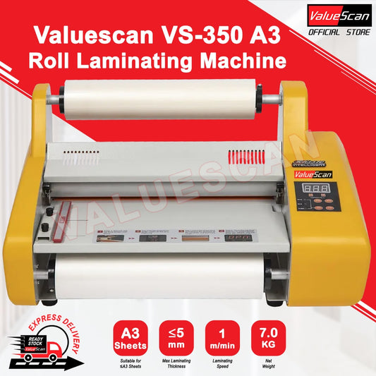 Valuescan VS-350/FM3510 A3 Roll Laminating Machine / Laminator with 4 rollers