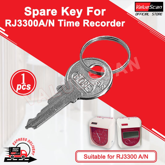 Spare Key for Ronald Jack  RJ3300A/RJ3300N Time Recorder / Punch card Machine Duplicate Key