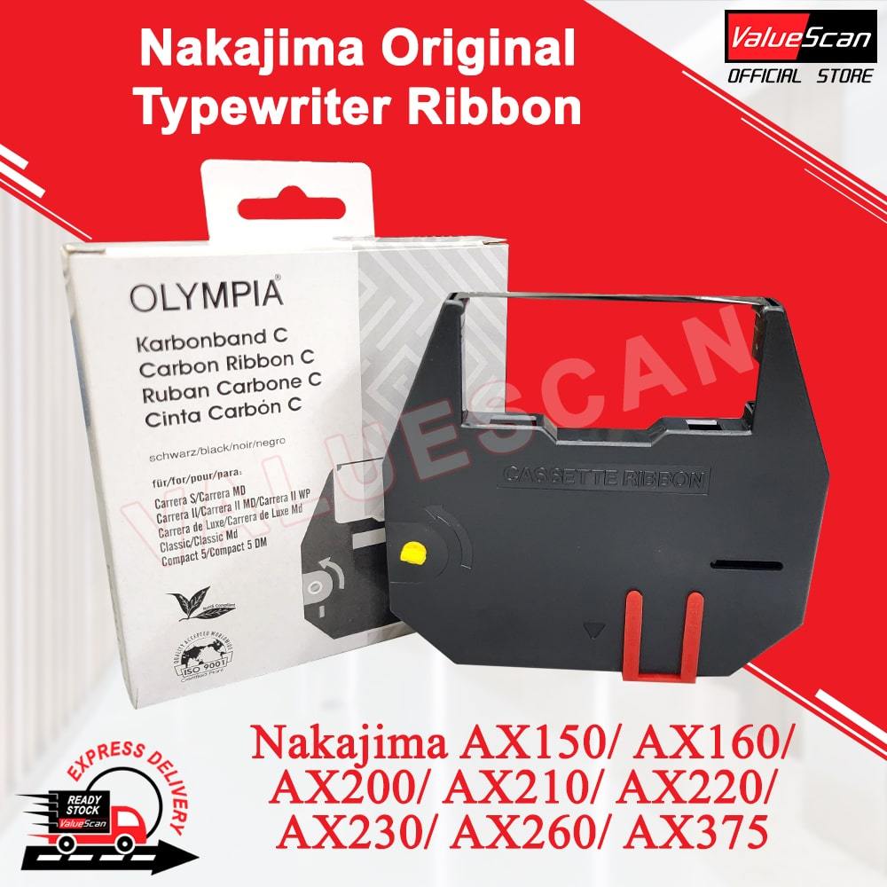 Nakajima Original Typewriter Ribbon (AX150/AX160/AX200/AX210/AX220/AX23/AX260/AX375)