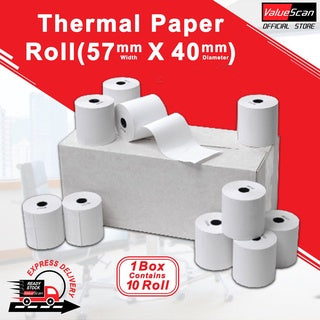 Thermal Paper Roll/Receipt Roll (W-57mm X D-40mm)