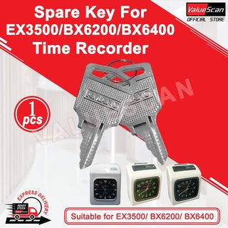 Spare Key for AMANO EX3500/ BX6200/ BX6400 Time Recorder / Punch card Machine Duplicate Key